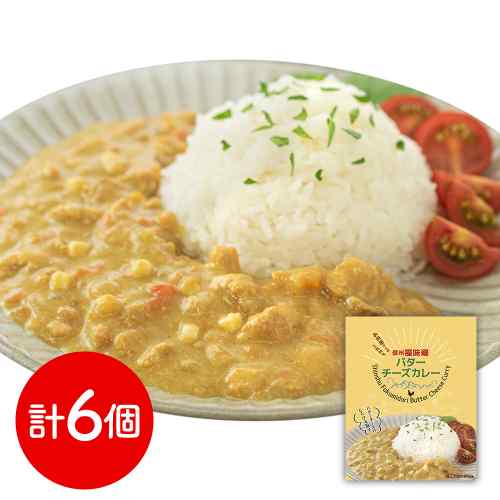長野 お肉屋さんのこだわり 信州福味鶏 バターチーズカレー 6食 白いカレー 甘口 優しい味 常温 長期保存 レトルト ギフト