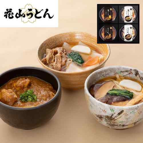 【エントリーでP3倍！更に最大1000円OFFクーポン】 群馬 花山うどん 老舗の味くらべ 冷凍うどん 4食セット 鬼ひも川 上州麦豚 南極カリー 上州しいたけ 饂飩 ギフト 二段凍結製法