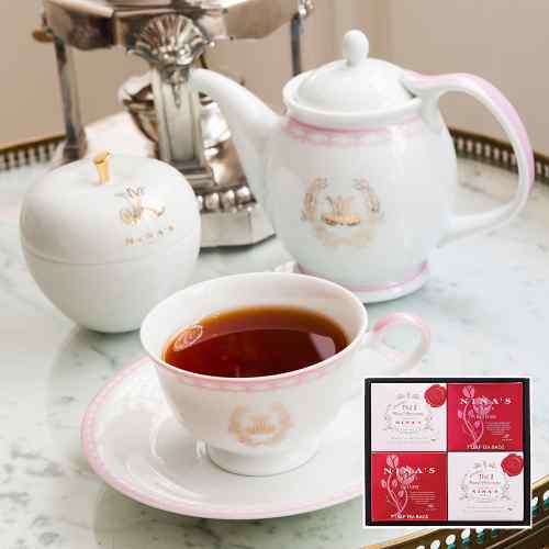ニナス 紅茶 NINA'S ティーバッグ ティーパック 3種セット 3g×7袋×3種 マリーアントワネット 4レッドフルーツ アールグレイ フレーバーティー フランス 老舗 高級紅茶 ベルサイユ ローズ バラ リンゴ ベルガモット