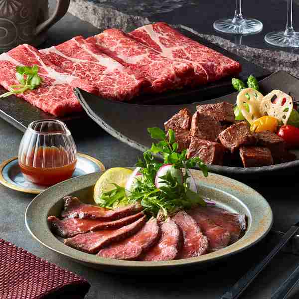 お取り寄せグルメ 牛肉 ギフト プレゼント お歳暮 お中元 内祝い 高級 鉄板焼き ワイン 堀 北新地 アンガス牛 ステーキ 焼きすき しゃぶしゃぶ ローストビーフ 詰め合わせ 肉 惣菜 冷凍 贈り物 御祝 贅沢 ddiissmm-10034864 DISM & Co. サンプル画像3
