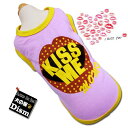 \只今250円OFF+P2倍/ 犬服 タンクトップ KISS ME ピンク(超小型犬 小型犬 中型犬用)【犬の服2点購入で送料無料】犬の服 ドッグウェア おしゃ...