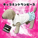 ＼25日がお得!600円クーポン更にPアップ／ 犬服 チョコミントワンピース（小型犬用）【犬の服2点購入でメール便送料無料】犬の服 ドレス スカート