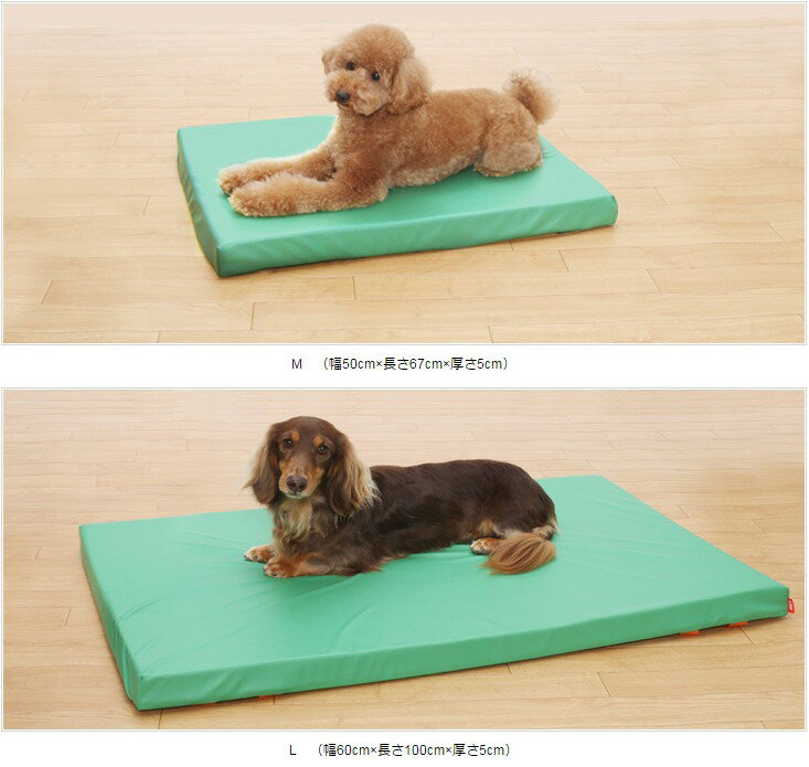 犬用介護マットレス 床ずれ防止・防水マットレス Lサイズ（グリーン）愛犬用介護用品 株式会社トンボ with