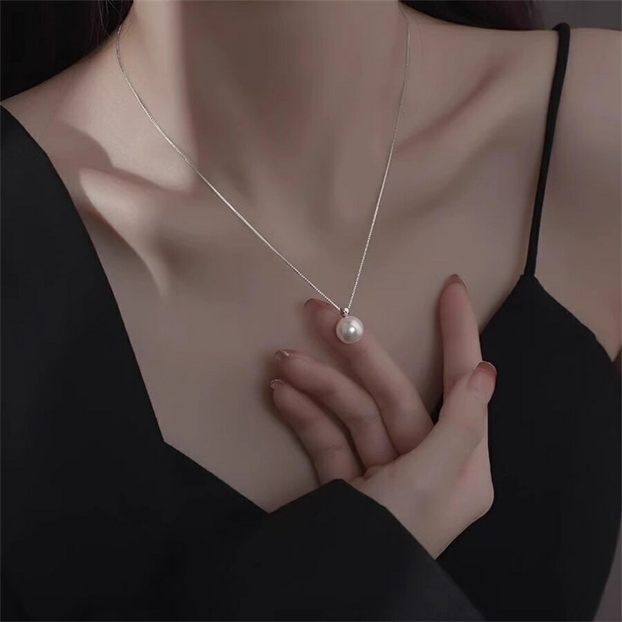 Rakuten - 【SS限定価格★さらに12%OFF】パール ネックレス レディース 真珠 シンプル パールネックレス シルバー999 冠婚葬祭 結婚式 アクセサリー カジュアル ファッションジュエリー 喪服 お葬式 長め 短め プレゼント シルバー 人工真珠 フォーマル 新品