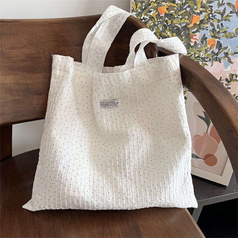 【SS限定価格★さらに10%OFF】キャンバスバッグ トートバッグ エコバッグ 折りたたみ 大容量 水玉 シンプル レディース 薄手 コンパクト 袋 軽量 ショッピングバッグ 丈夫 ショッピング 買い物 コンビニバッグ レジバッグ 洗濯可能 おしゃれ