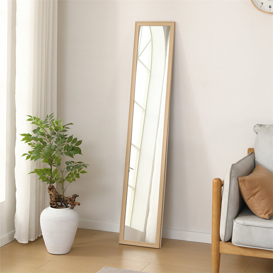 【15%OFF★24H限定】【30×160cm】全身鏡 ミラー 玄関 全身 姿見 軽量 おしゃれ スタンド 壁掛け 立て掛け DIY 自撮り鏡 鏡 壁掛け鏡 全身鏡 飛散防止加工 全身ミラー スリムミラー インテリア 韓国 インスタ映え