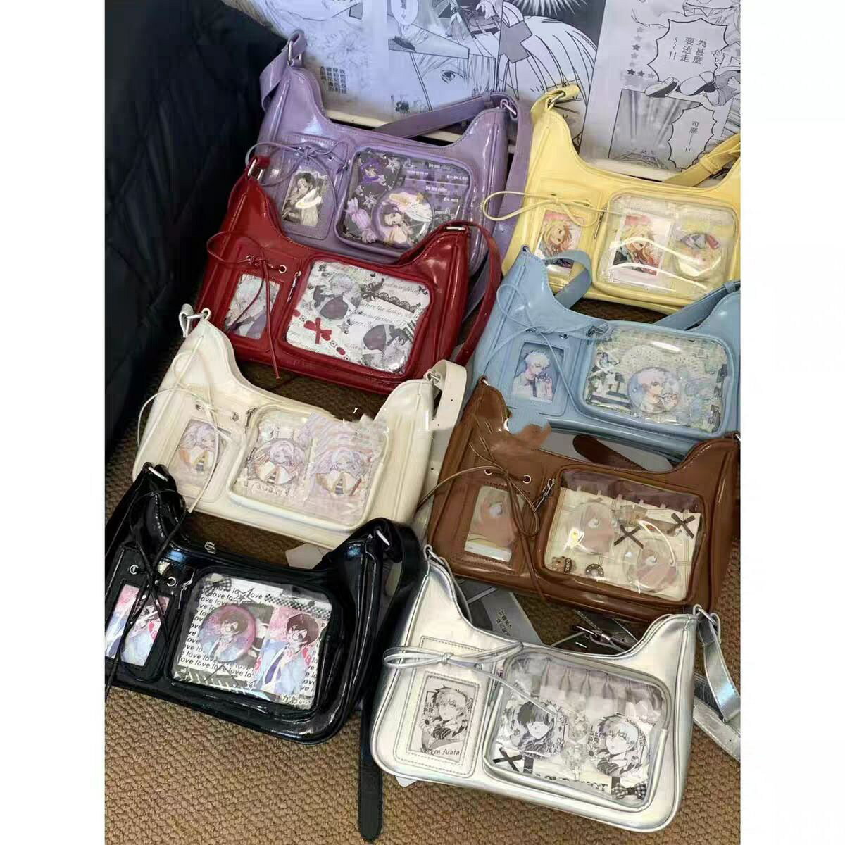 樂天商城 - 痛バッグ ショルダー 痛バ 痛ば 推し活バッグ ハンドバッグ 高級 いたばっく いたば 推し活 バッグ 肩掛け 鞄 リボン 痛バック いたバック ショルダーバッグ 小さめ いたばっく 痛包 いた オタ活 レディース 小さい ミニ ライブ かばん