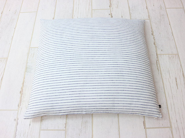 リネン ボーダー 座布団カバー 55×59cm...の紹介画像2