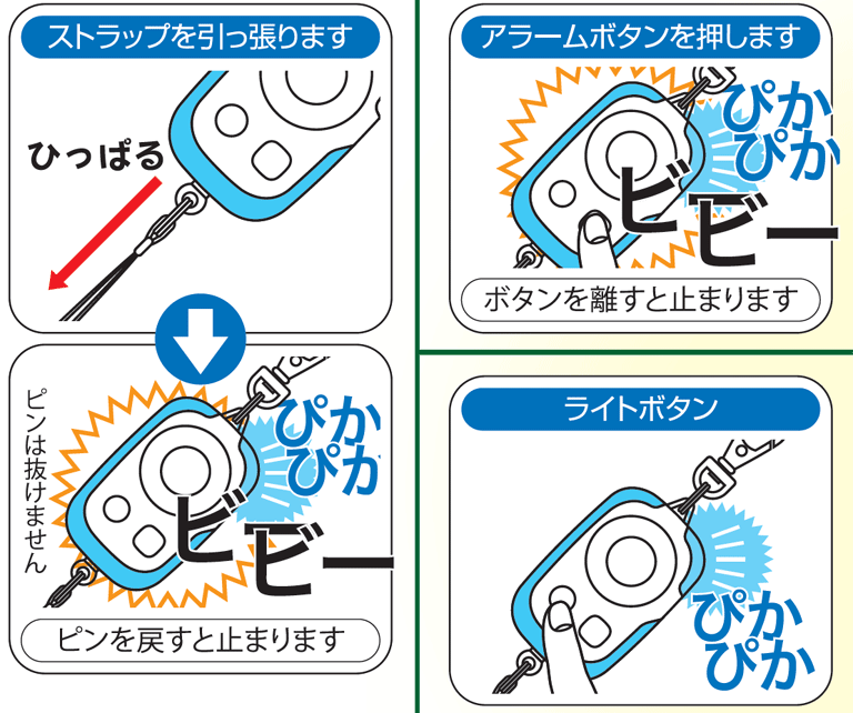 リーベックス　防犯アラーム　PSA-GB　青 2