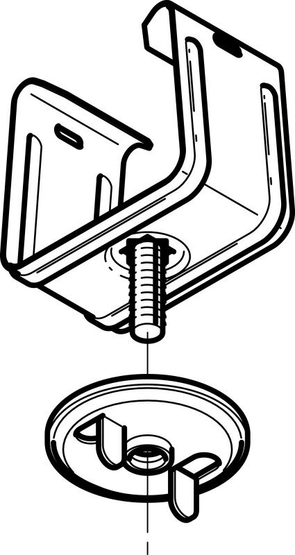 ネグロス電工　開口上向き用器具取付金具　DK1UK-6　DP1タイプ　20個