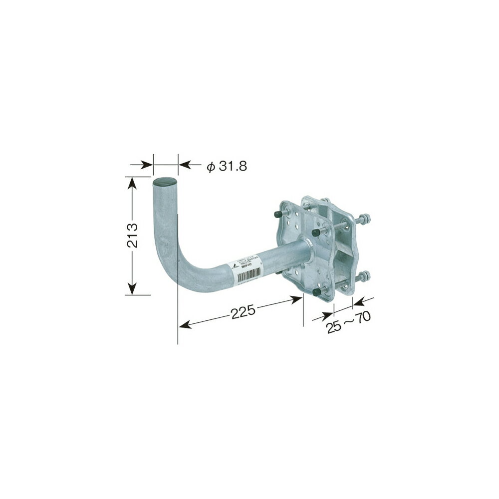 DXアンテナ　ベランダ用取付金具(BS・CSアンテナ用) MHV-117(MHV117) 1