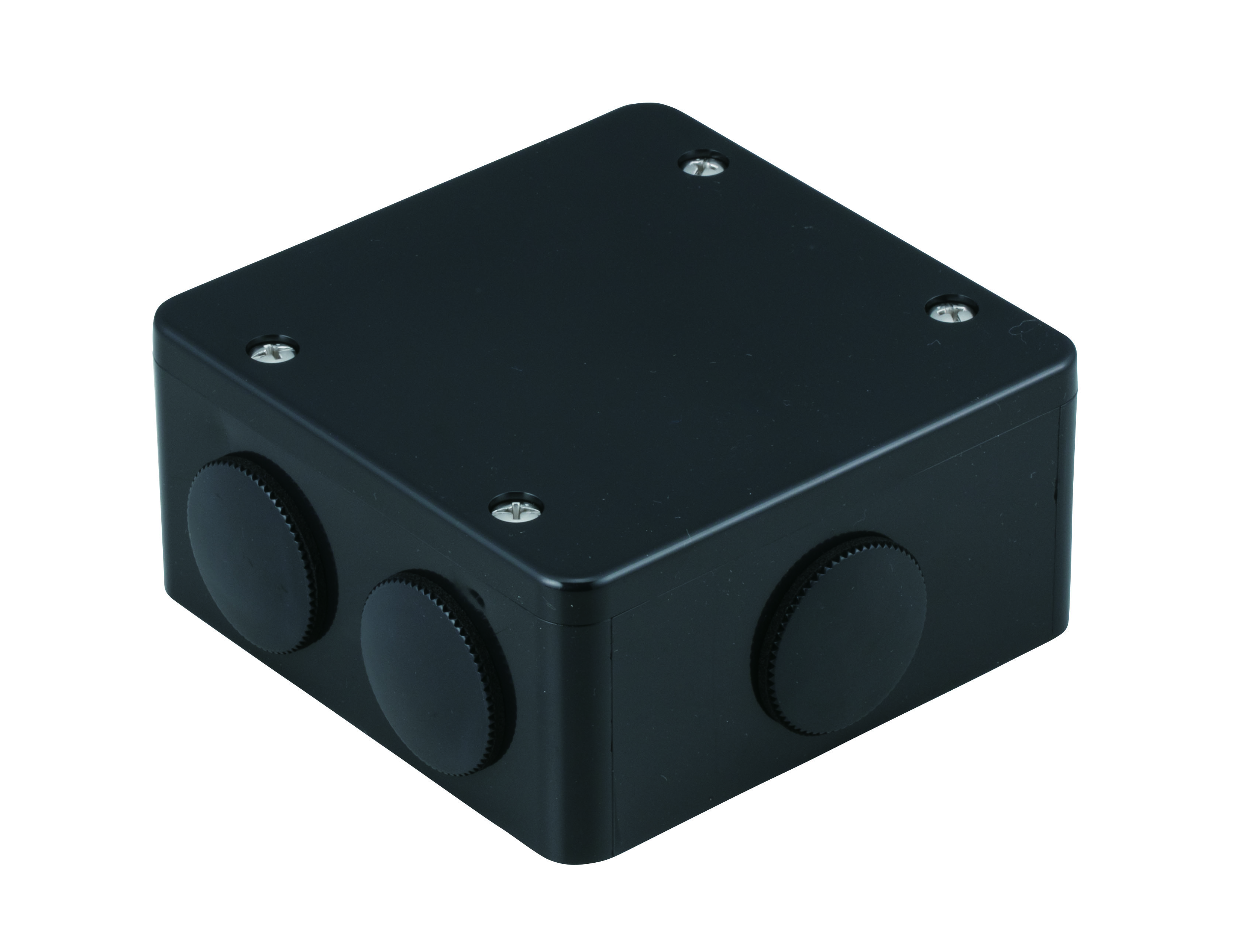 未来工業 PVKボックス（防水タイプ） PVK-BNPK おねじキャップ付き 中形四角(深型) ブラック