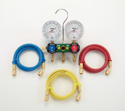 タスコ　HC冷媒用ゲージマニホールドキット　TA127-2