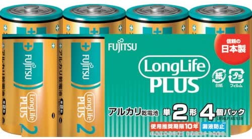 FDK 富士通 アルカリ乾電池 単2 Long Life Plus 4個パック LR14LP(4S) FDK 富士通 アルカリ乾電池 単2 Long Life Plus 4個パック LR14LP(4S)