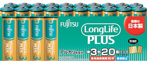 【 特長 】・ふだん使いの機器にロングライフプラスタイプ・高い信頼性とコストパフォーマンスを誇るスタンダードタイプのアルカリ乾電池。・使用推奨期限が10年で備蓄にも最適。・中電流機器から小電流機器に適しています。【 仕様 】タイプ:単3使用推奨期限(年):10電圧(V):1.510年保存漏液防止構造日本製