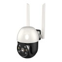 カシムラ スマートカメラ 防水/首振/高輝度 KJ-188(WH) 防犯 家庭 仕事 監視 屋内 屋外 スマホ 首振り 防水 コンパクト ライト 310度 音声...