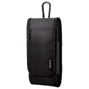 「7/13 -7/15期間ポイントUP」 エレコム ELECOM スマートフォン用キャリングポーチ 1気室 Lサイズ ブラック P-05CCBK ケース ポーチ スマホ モバイルバッテリー 小物 カード ダブルポケット ベルト リュック バック カラビナ付き ファスナー 小銭 お金 収納 ランニング
