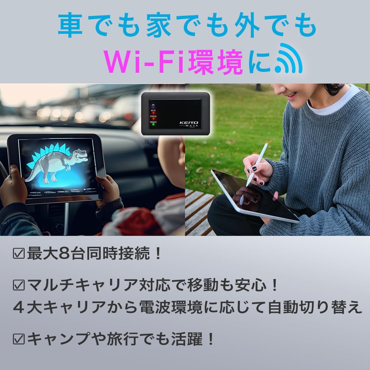 KEIYO �ֺ��б�Wi-Fi�롼���� �Хåƥ꡼�쥹 USB�Ÿ����� ����Wi-Fi �㤤�ڤ� �������� ����㡼����Wi-Fi AN-S117 (10 GB/ͭ������30��) Wi-Fi�롼���� �� �������� �Хåƥ꡼���� ����ѥ��� �ݥ��å� ���ѵ�
