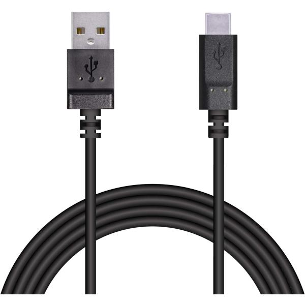 エレコム Type-A to Type-C 充電ケーブル [充電ケーブルがやわらかくとり回しがしやすい] 2.0m ブラック MPA-FACY20BK