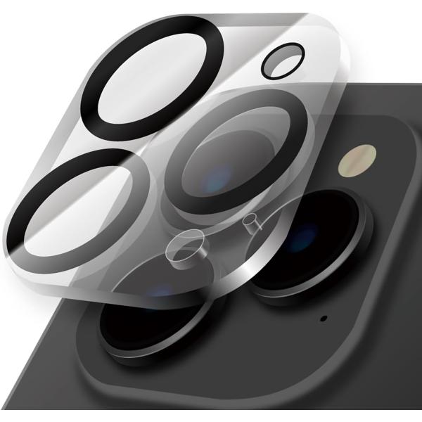 ルプラス(Leplus) iPhone 15 Pro/iPhone 15 Pro Max レンズ保護ガラスフィルム 「GLASS PREMIUM FILM」 レンズ一体型 超透明 クリア 強化ガラス