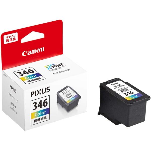 乐天商城 - Canon 純正 インク カートリッジ BC-346 3色カラー BC-346