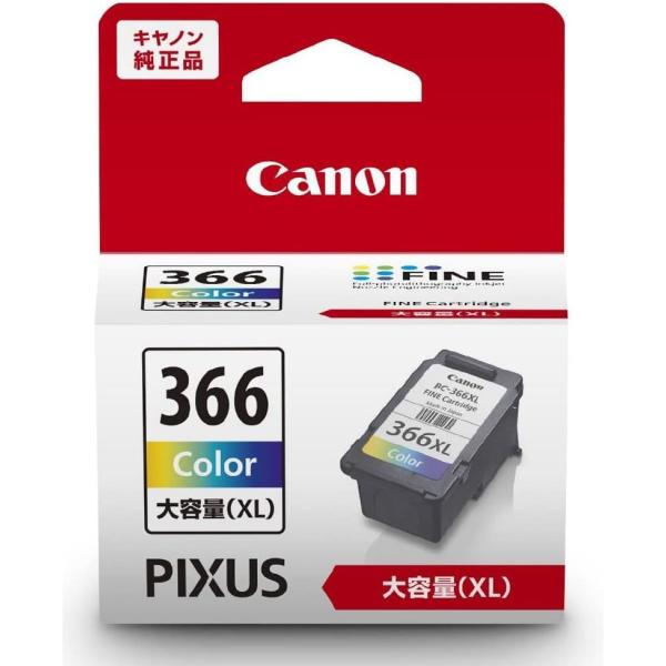 乐天商城 - キヤノン Canon 純正 インクカートリッジ BC-366XL 3色カラー 大容量タイプ BC-366XL