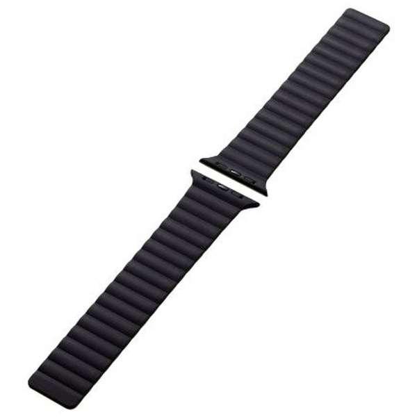 Apple Watch用マグネットバンド（49/45/44/42mm） ブラック×グリーン AW-45BDMAGBK2