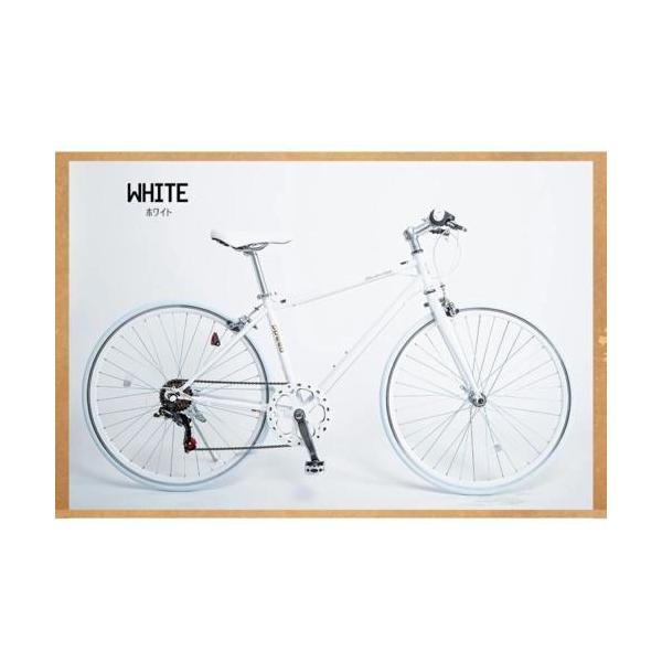 クロスバイク 700x28C シマノ製6段変速 21テクノロジー(21Technology) CL266(ホワイト)