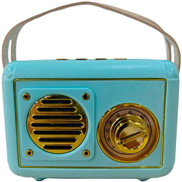 FMラジオ・Bluetoothスピーカー【FM専用】（ブルー）KAY BRIGHT FT-BT20-BL