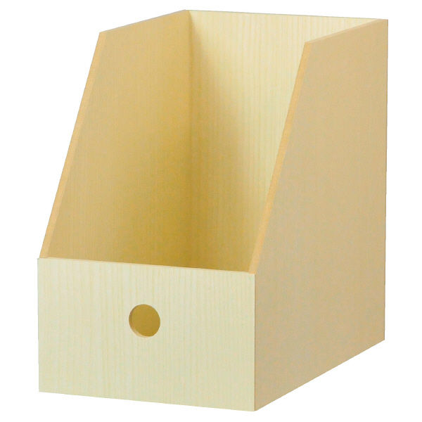 ニーズ 選びやすいファイルスタンド ホワイトアッシュ 幅170×奥行き275×高さ255mm 1セット（2個入り）