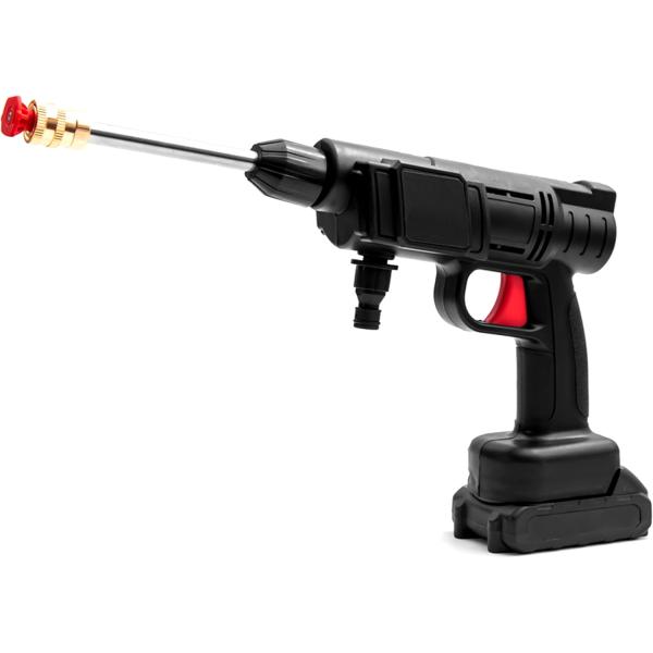 デジタルランド 洗車 掃除 散水充電式高圧洗浄機 ブラック