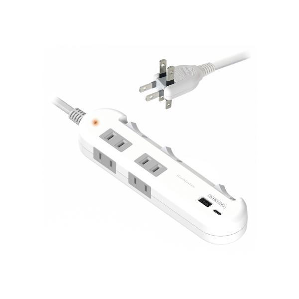 樂天商城 - カシムラ 電源タップ 4A C-C/A-PD20W スイッチ/雷サージ付き 1.2m AC-058