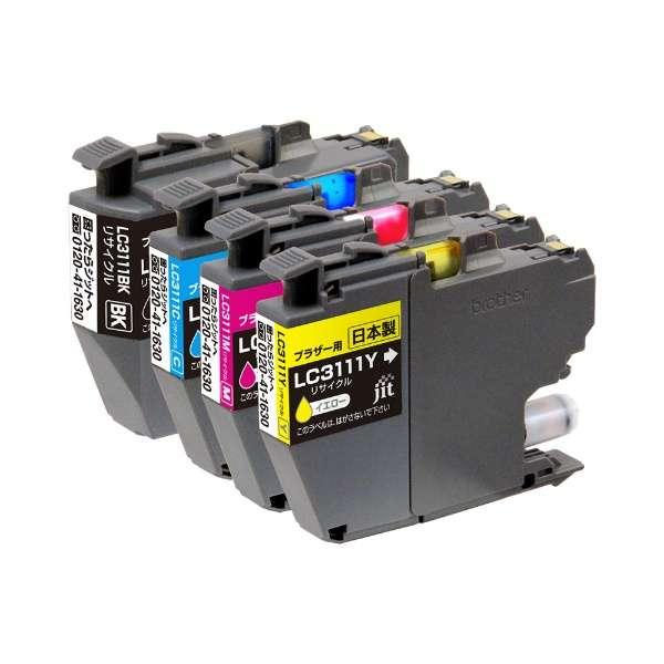 互換リサイクルインクカートリッジ [ブラザー LC3111-4PK] 4色セット JIT-B31114P ddshop-10009674 でんでんショッピング 楽天市場店 サンプル画像2