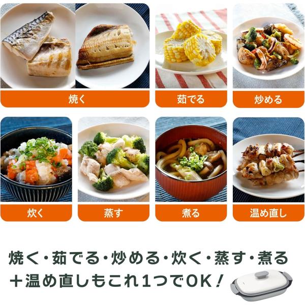 シービージャパン 電子レンジ調理器具 電子レンジで魚焼き [ 炒める 茹でる 焼く 煮る 蒸す 炊く がこれ1つ ] 食器洗浄機対応 レシピ付き レンジグリル レクタングル copan ddshop-10009564 でんでんショッピング 楽天市場店 サンプル画像3