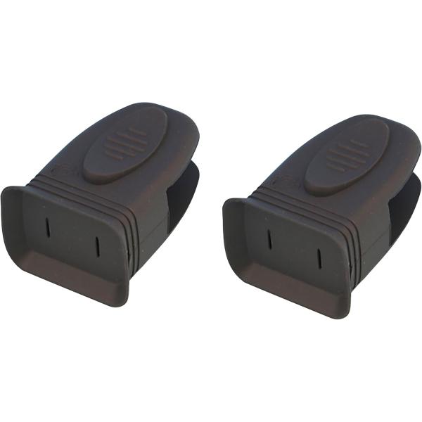 スマイルキッズ コンセントカバー 抜き差ししやすい 安全プラグカバー 大 2個入 グレー AKN-10