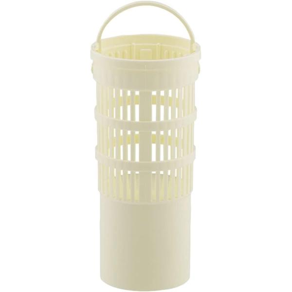 カクダイ 排水口水切りカゴ アイボリー 約直径7.8×高さ16.4cm 流し台 バスケット SS 4530-4