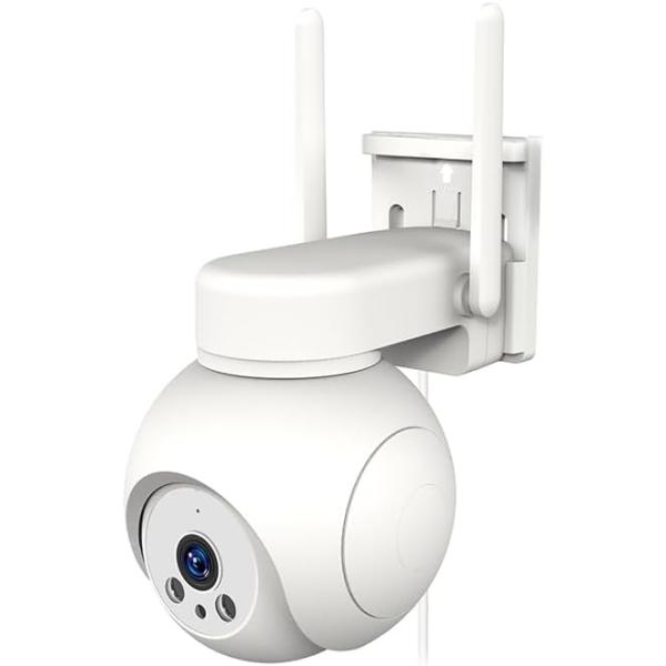 カシムラ スマートカメラ 防犯 4G AC電源 プラチナバンド 200万画素 カラー アプリで接続 首振 マイク/スピーカー付 KJ-211