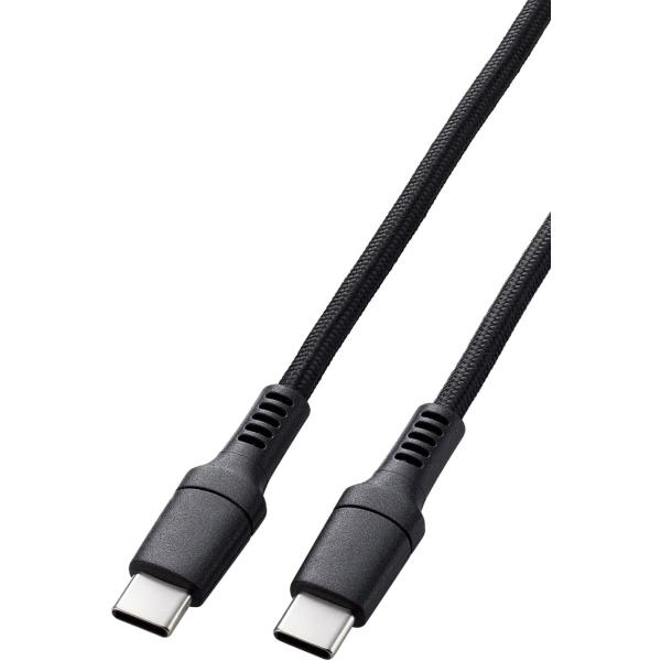 乐天商城 - エレコム USB Type-C USB2.0ケーブル タイプcケーブル c-c 100W対応 高耐久 1.0m ブラック┃MPA-CC5PS10BK
