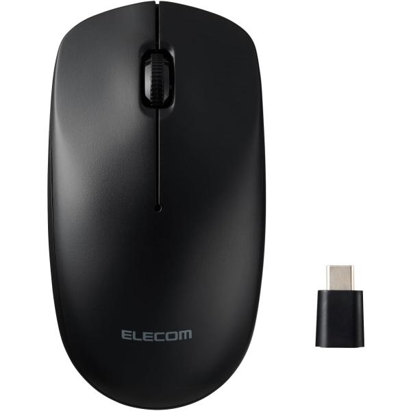 乐天商城 - ワイヤレスマウス Type-C接続 Lサイズ 3ボタン ブラック M-LE10DRCBK