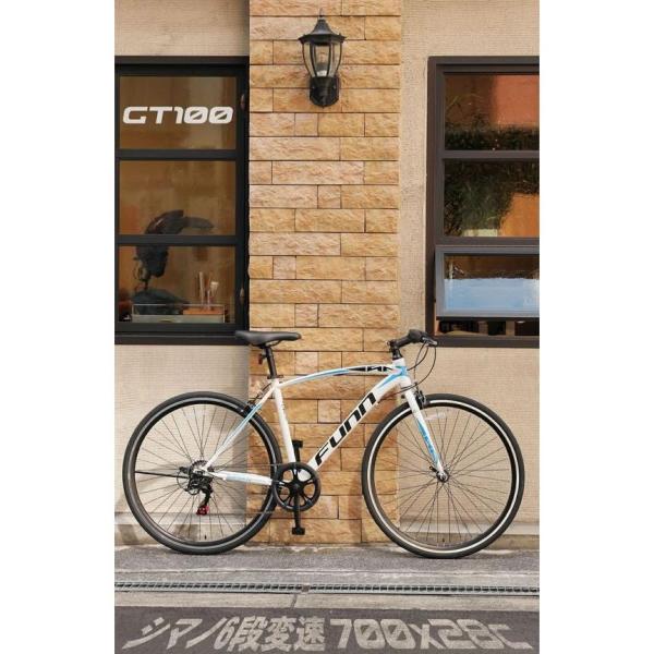 21Technology クロスバイク GT100 マットブラック グリーン【代引不可】【お客様組...
