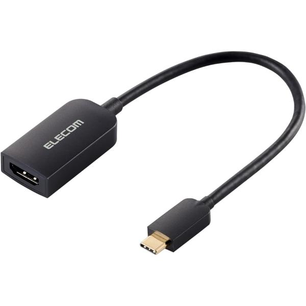エレコム Type-C 映像変換アダプタ 1ポート TypeC - HDMI 60Hz ブラック AD-CHDMIQBK4