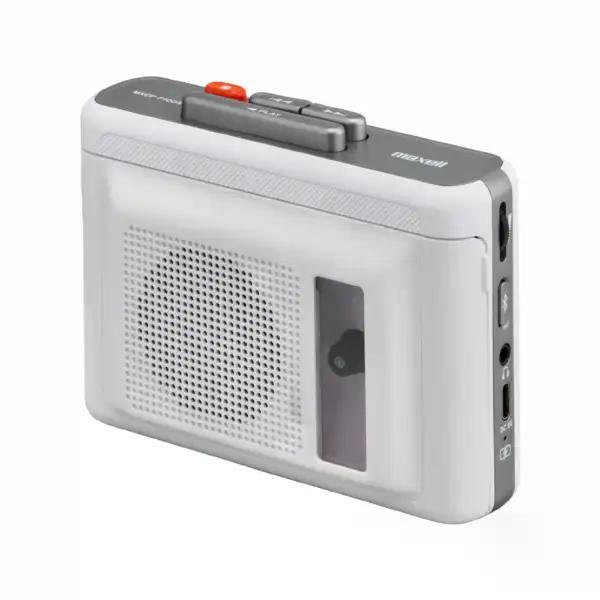 Bluetooth対応 ポータブルカセットプレーヤー ホワイト MXCP-P100S-WH