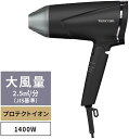 テスコム ヘアドライヤー プロテクトイオン 折りたたみ 大風量 速乾 冷温風 ラク抜きプラグ TD670A-K