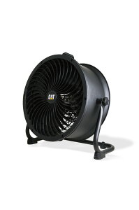 CAT キャタピラー 羽根径45cm サーキュレーター 工場扇 空気循環 壁・床タイプ ブラック EEMC-18ACBK 扇風機 壁掛け 床置き 静音 おしゃれ シンプル 360度 4段階 首振り 大型 野外 仕事 イベント 倉庫 教室 店舗 オフィス 講堂 ビニールハウス 体育館 公民館