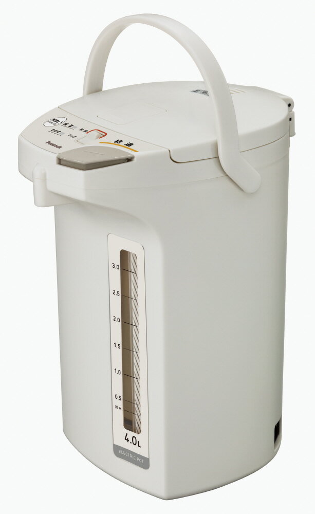 ピーコック 電気ポット(電動給湯式)省エネタイプ 4.0L ライトグレー WMS-40HL