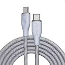 ボルトミー VOLTME ラグシリーズナイロン 充電ケーブル USB-C&USB-C 60W グレー 1.8m C2165 充電 コンセント 線 コード ケーブル スマホ 携帯 持ち歩き シンプル 家 職場 会社 おでかけ 外出 お泊まり 柔らかい 耐久性 丈夫 タブレット ゲーム Cタイプ typec(2)