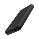 エレコム ELECOM モバイルバッテリー 10000mAh 大容量 15W / 3A 入出力( Type-C ×1) 出力( USB-A ×1) PSE認証(ブラック) DE-C38-10000BK
