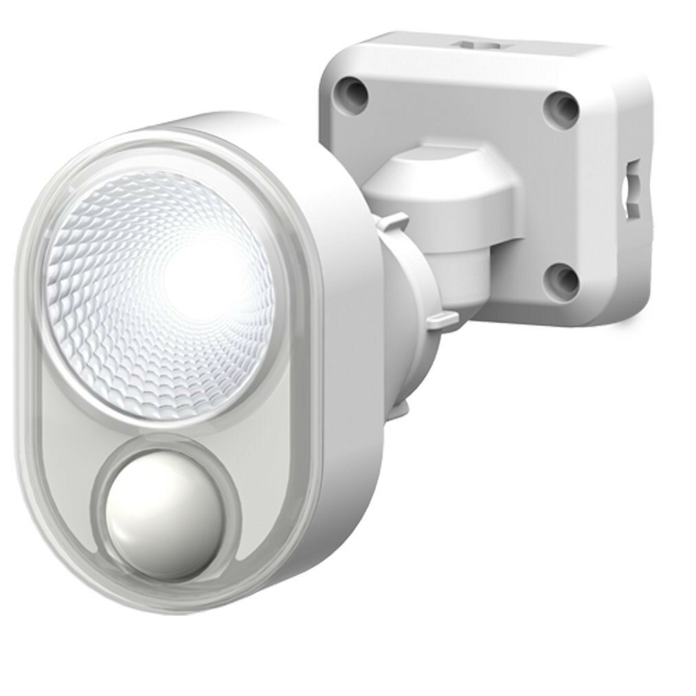 防犯 センサーライト 自動消灯 自動点灯 300ルーメン LED-AC103 4W×1灯 LEDセンサーライト コンセント式 防水 住宅 玄関 駐車場 車庫 ガレージ カーポート 車上荒らし 勝手口 庭 畑 ベランダ 空き巣 泥棒 防犯対策 侵入防止 RITEX ライテックス