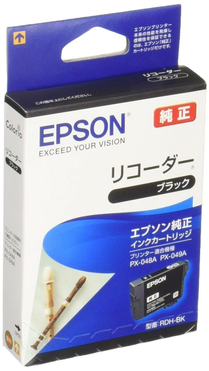 乐天商城 - EPSON 純正インクカートリッジ RDH-BK ブラック(目印:リコーダー)