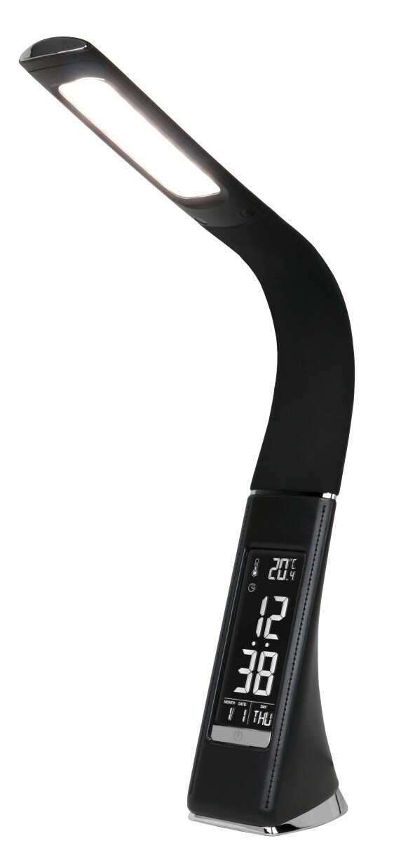 ゼピール LEDスタンドライト(デジタル表示付き) DLS-H2008-BK